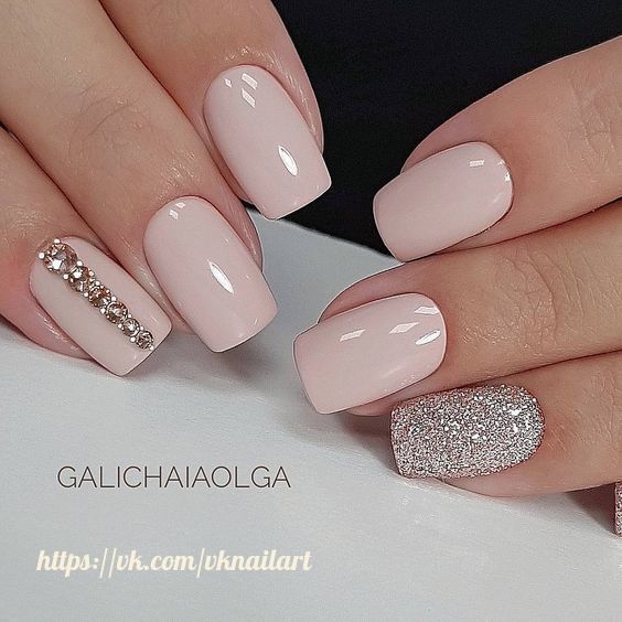 Những ý tưởng nail dành cho cô dâu trong ngày cưới 10 Hồng